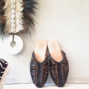 Freya Handwoven Mules