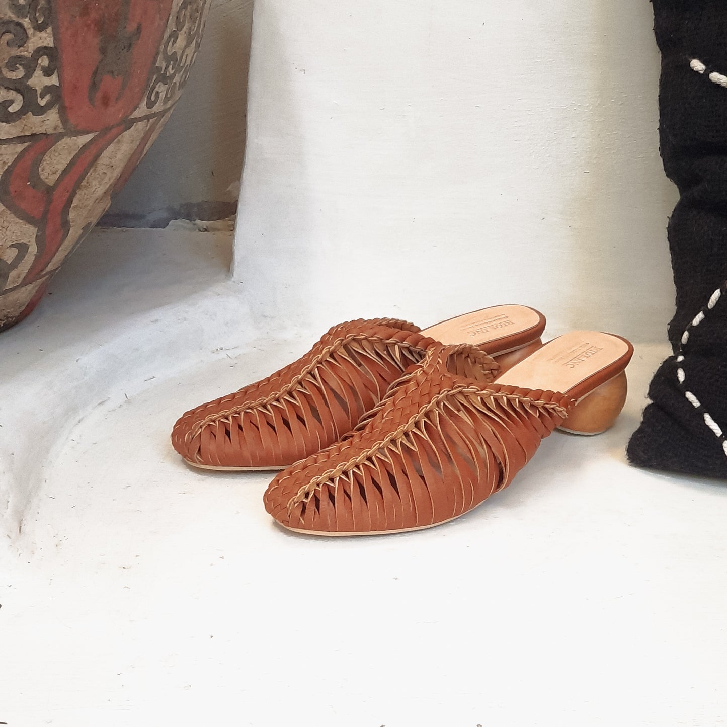 Freya Handwoven Mules Heels