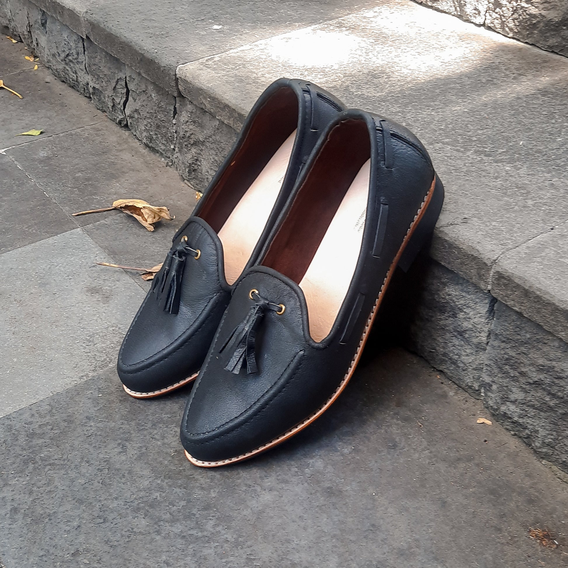 rideinc tassel loafer black