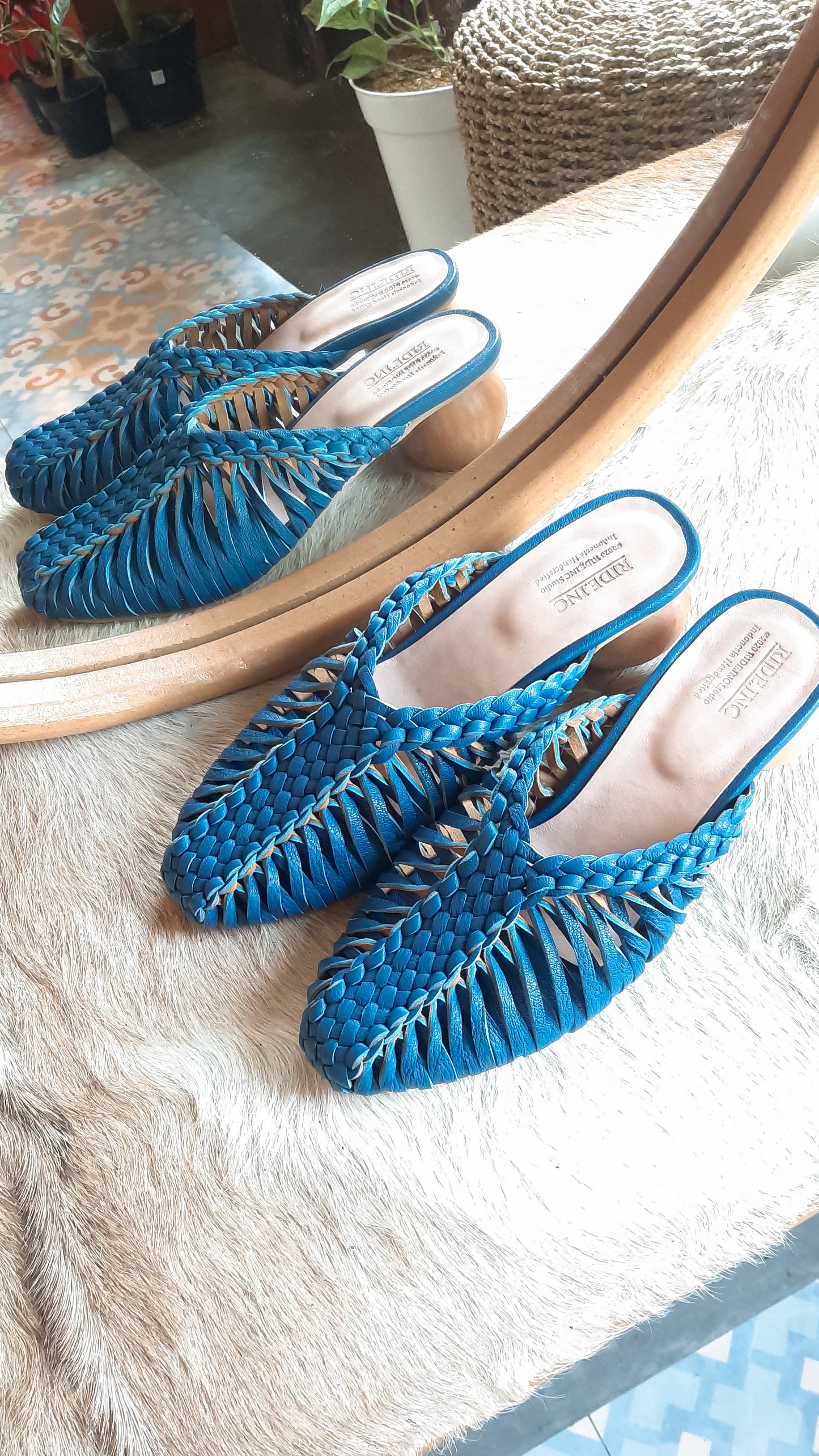 Freya Handwoven Mules Heels