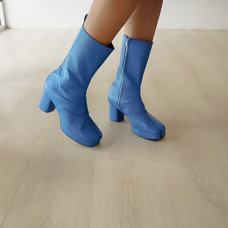 Junko Long Tabi Boots (7cm Heels)