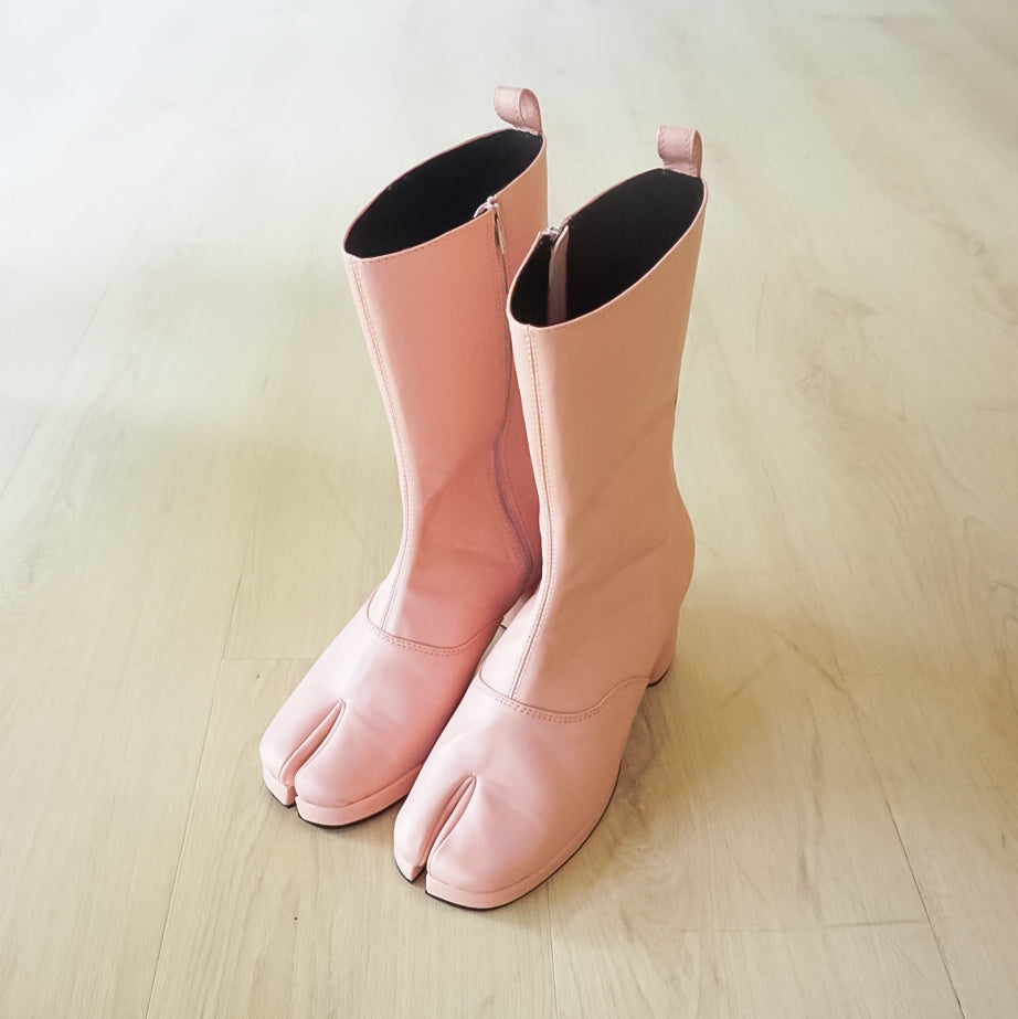 Junko Long Tabi Boots (7cm Heels)