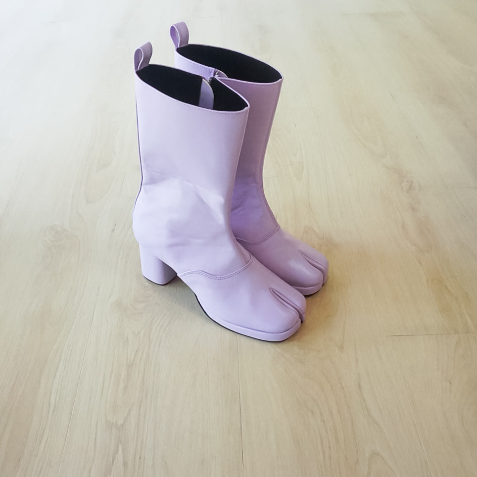 Junko Long Tabi Boots (7cm Heels)