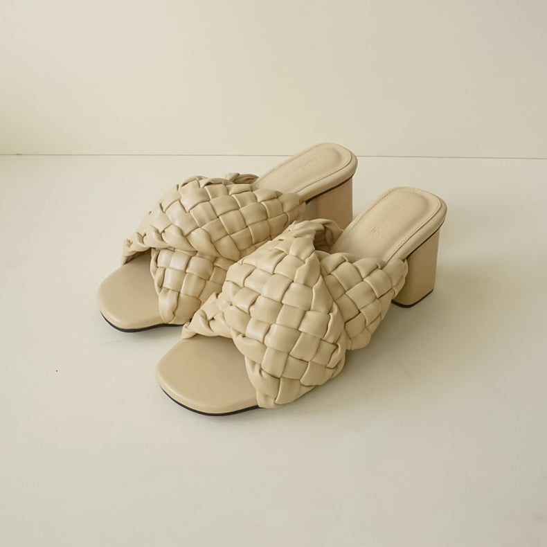 Naida Slippers Block Heels