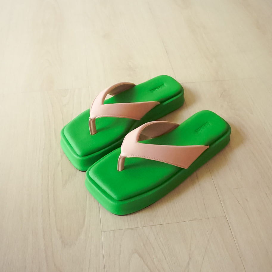 Huri Platform Sandals Two Tone