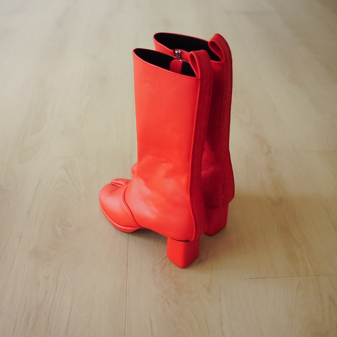 Junko Long Tabi Boots (7cm Heels)