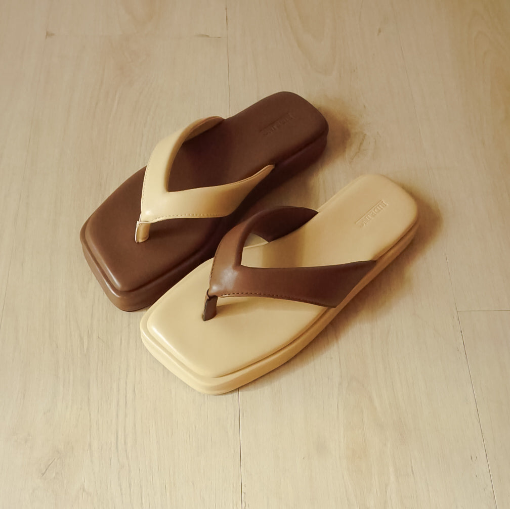 Huri Platform Sandals Two Tone