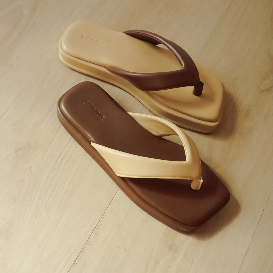 Huri Platform Sandals Two Tone