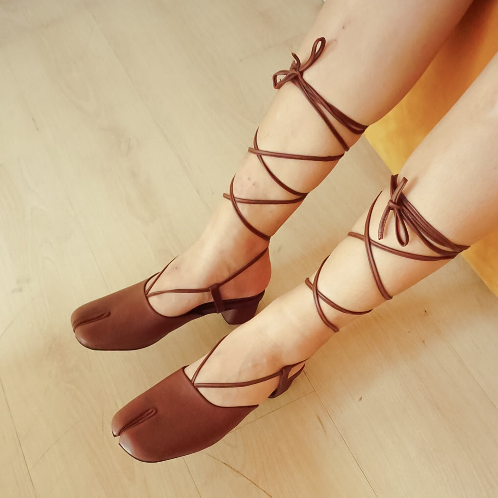 Mirai Tabi Heels (Genuine Leather)