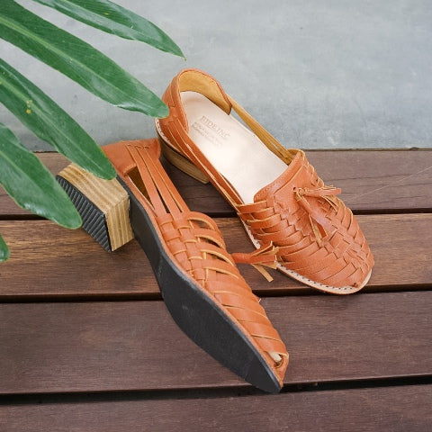 Aune Brown 3cm Wooden Heels