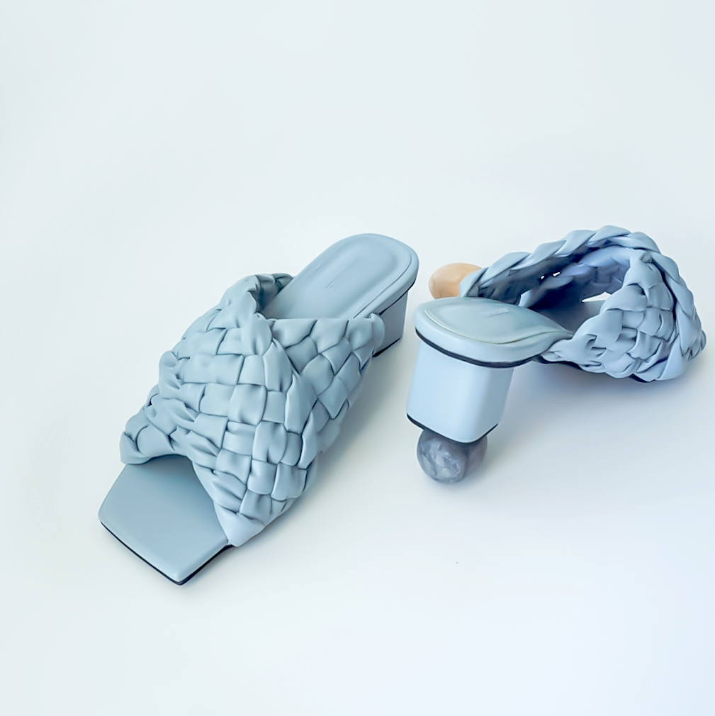 Naida Slippers Type II (Block Heels)